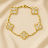 FOUR-LEAF CLOVER GOLD ZIRCON