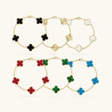 PACK OF SIX CLOVER BRACELETS